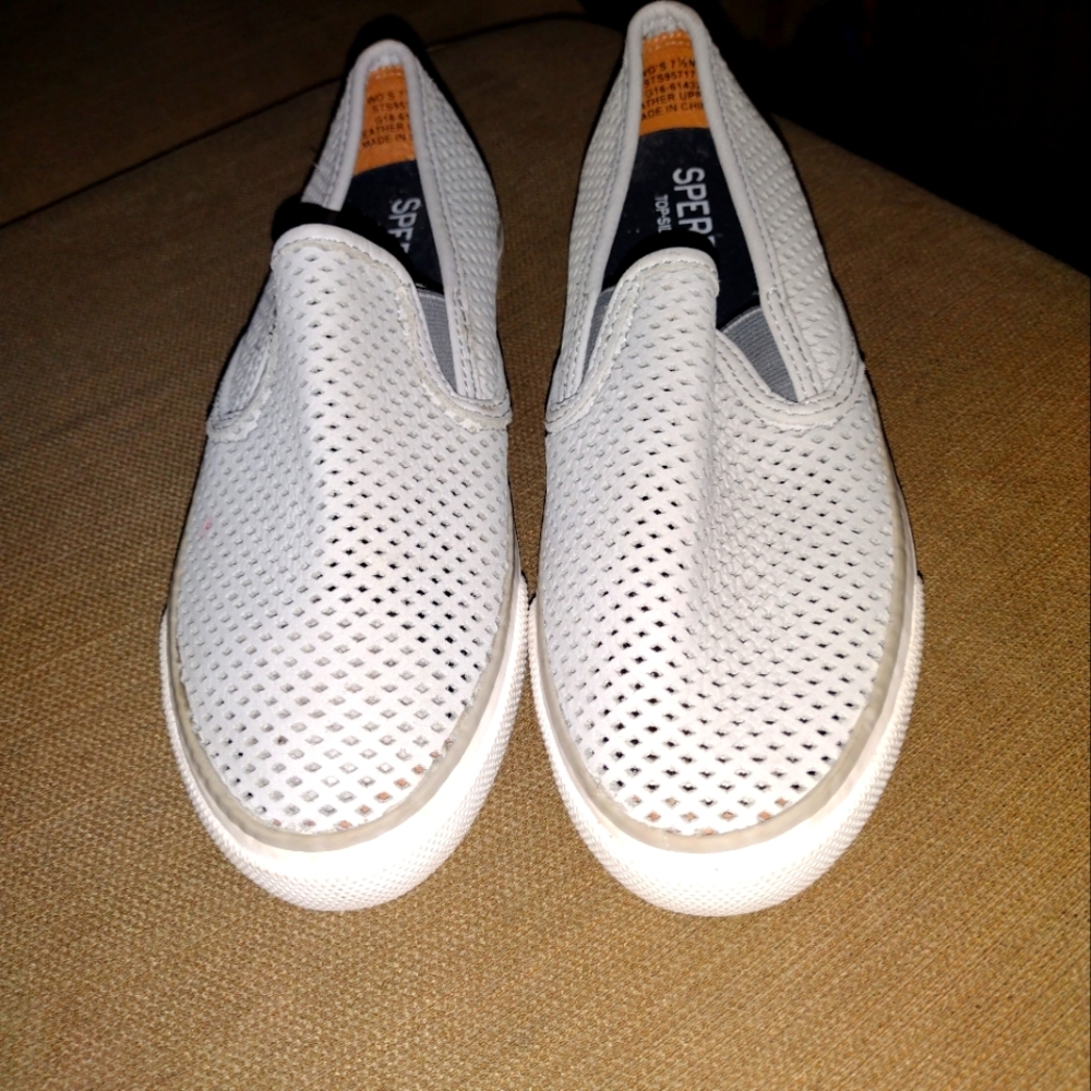 Sperry Women's Pier Side Leather Slip on Shoes